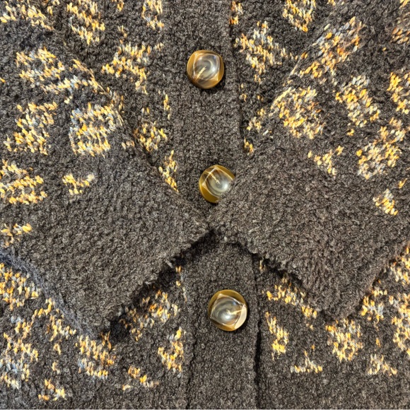 Coach Signature Oversized Brown Cardigan - Picture 9 of 14